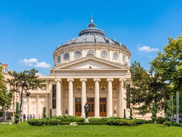 Bucharest architecture and city streets
